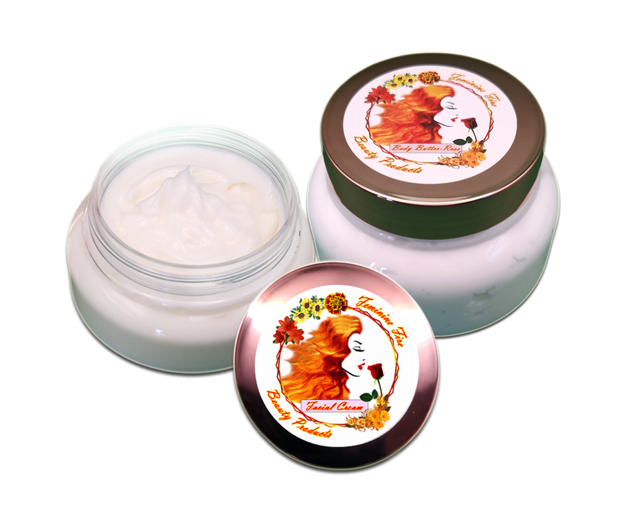 Feminine Fire Body Butter and Facial Cream Set