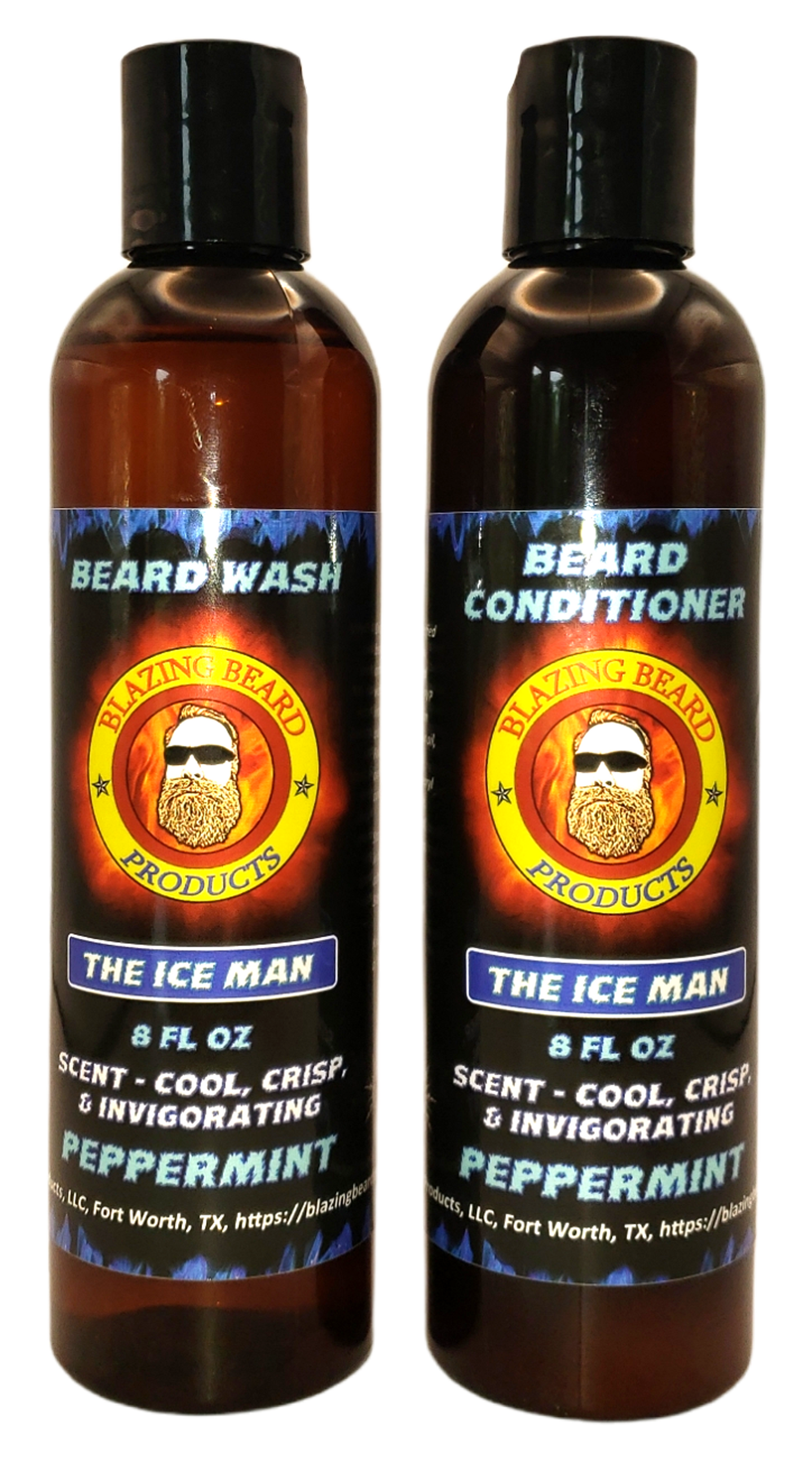 Blazing Beard Wash & Conditioner Combo Set - Choose Scent